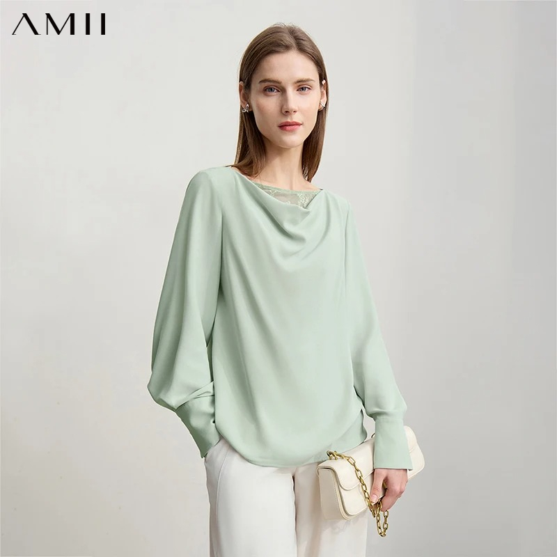 Women'S Formal Wear Blouse - Blusa Feminina Amii Outono 2026 Nova