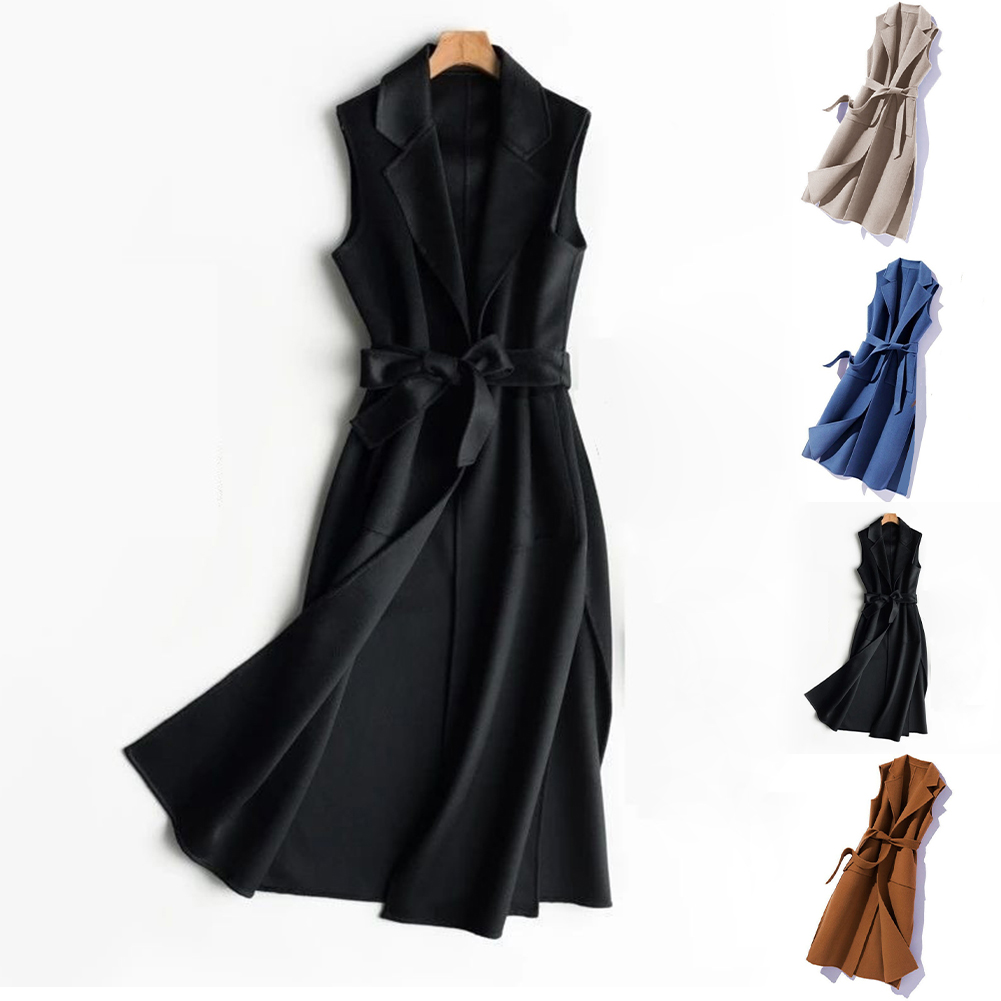 Women'S Formal Wear Cardigan - Colete Feminino Térmico Elegante com Gola