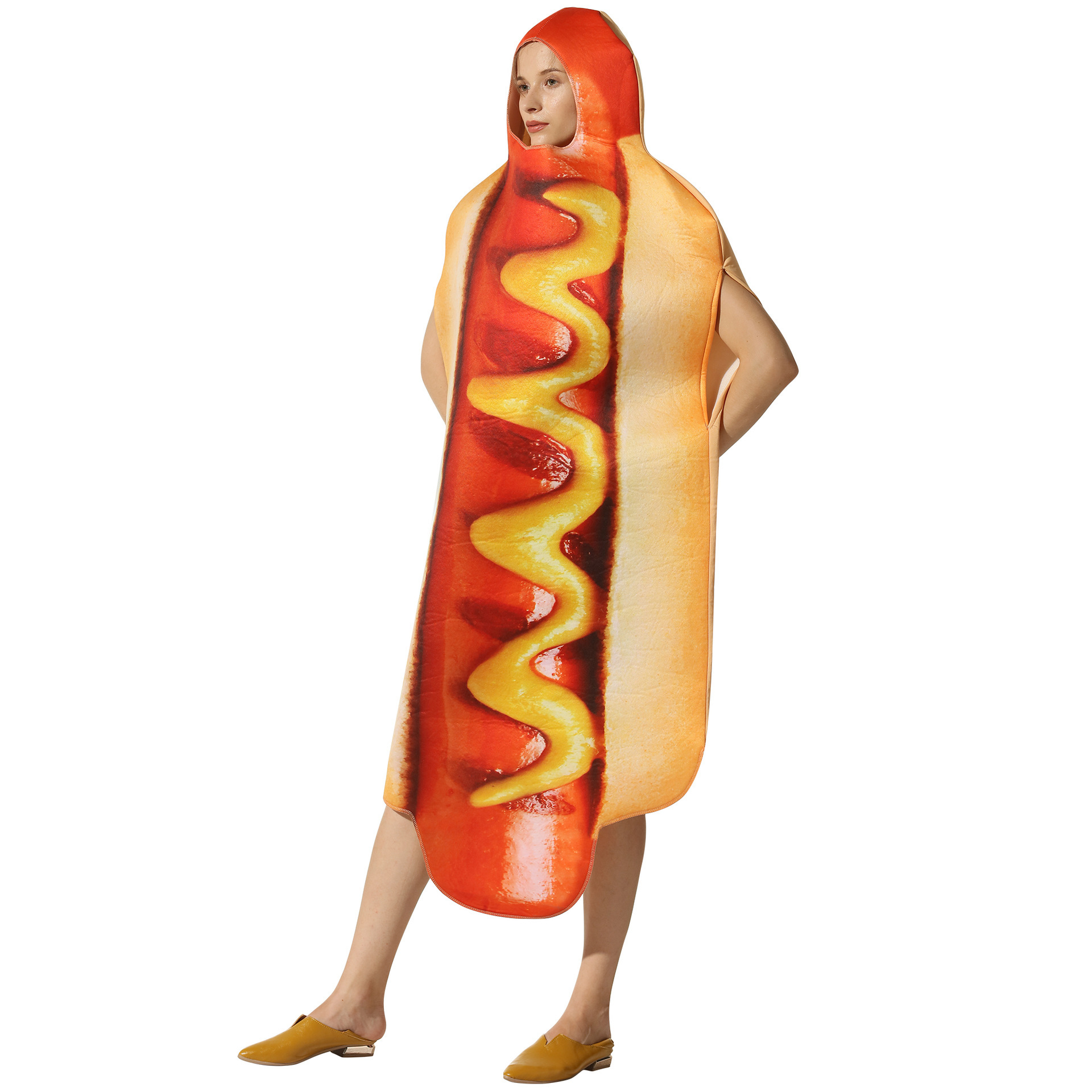 Shift Dress Sleeveless - Fantasia Divertida de Hot Dog com