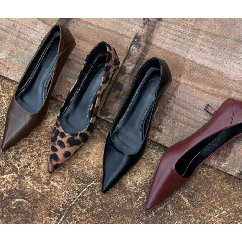 Women'S Work Fashion - 2024 mulheres sexy salto alto borgonha