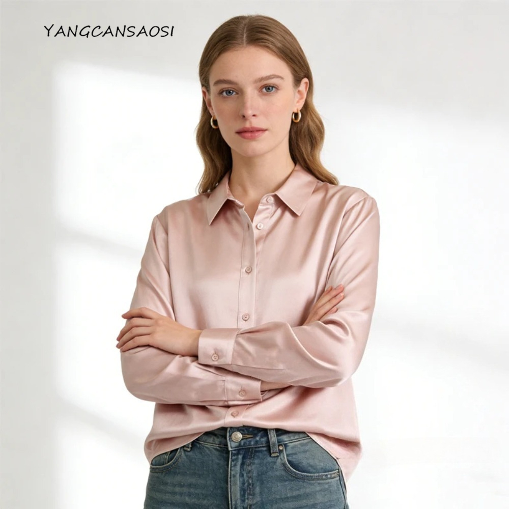 Silk Blouse Button - Pesado 35mm 100% natural amoreira seda