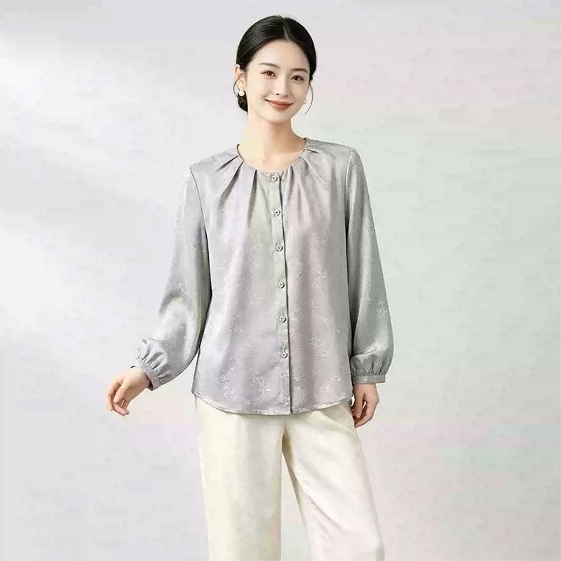 Silk Blouse Button - Blusa Feminina 100% Seda de Amora