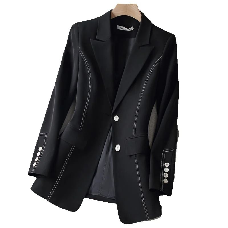 Women Formal Wear Black And White - Novo Blazer Formal Feminino da Moda,