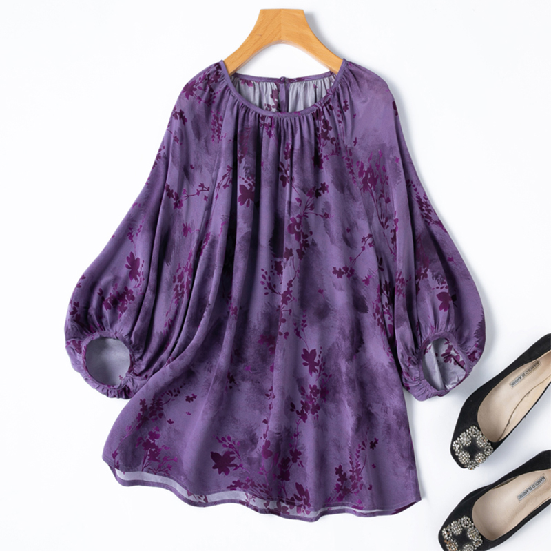 Silk Blouse Button - Blusa de seda feminina 100% crepe