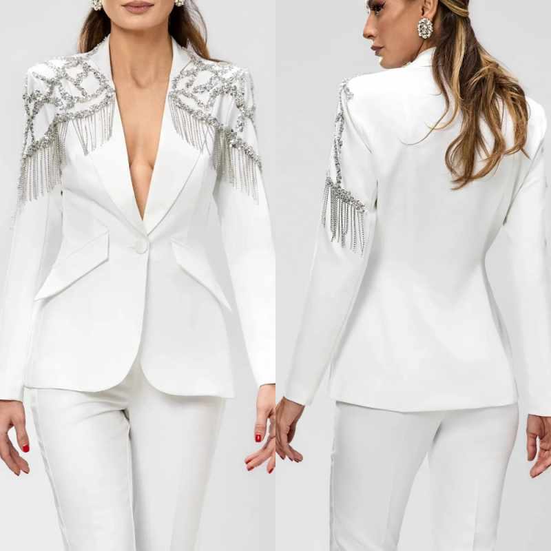 Women'S Formal Wear Wedding Guest - Ternos de casamento personalizados para mulheres,