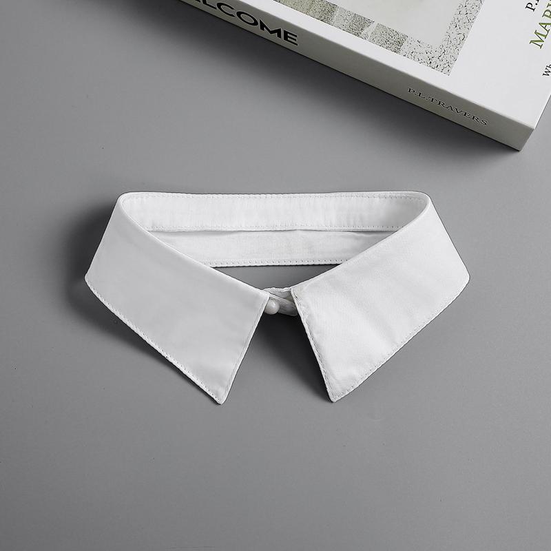 Women Formal Wear Black And White - Feminino elegante destacável suporte colar falso