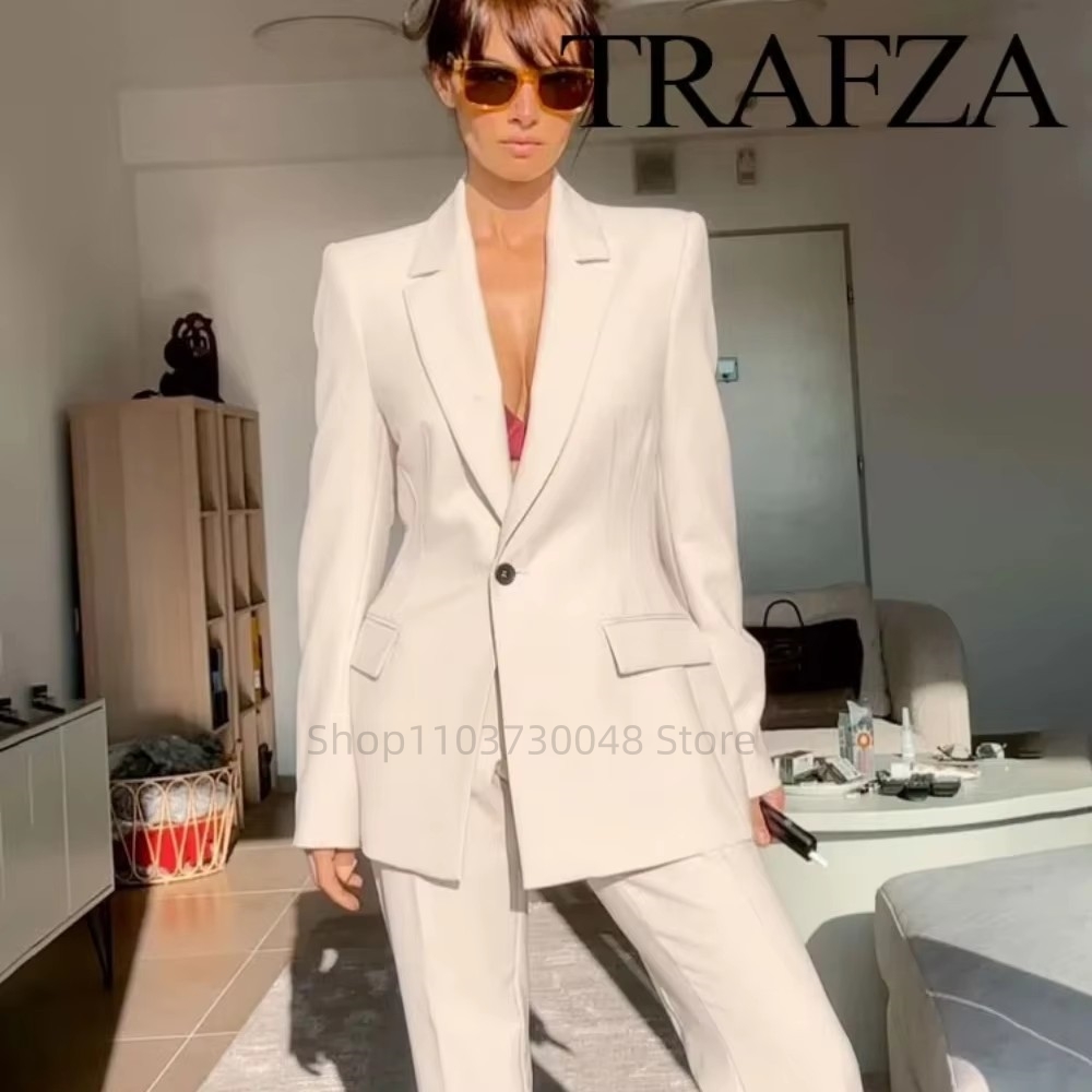Women Formal Wear Set - Conjunto de Blazer e Calças para