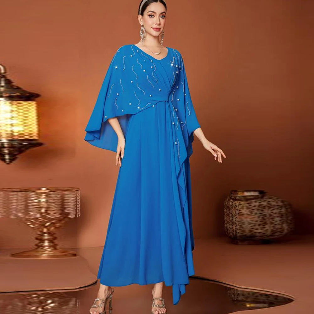 Women'S Formal Wear Wedding Guest - Vestidos de Noite Luxuosos com Decote