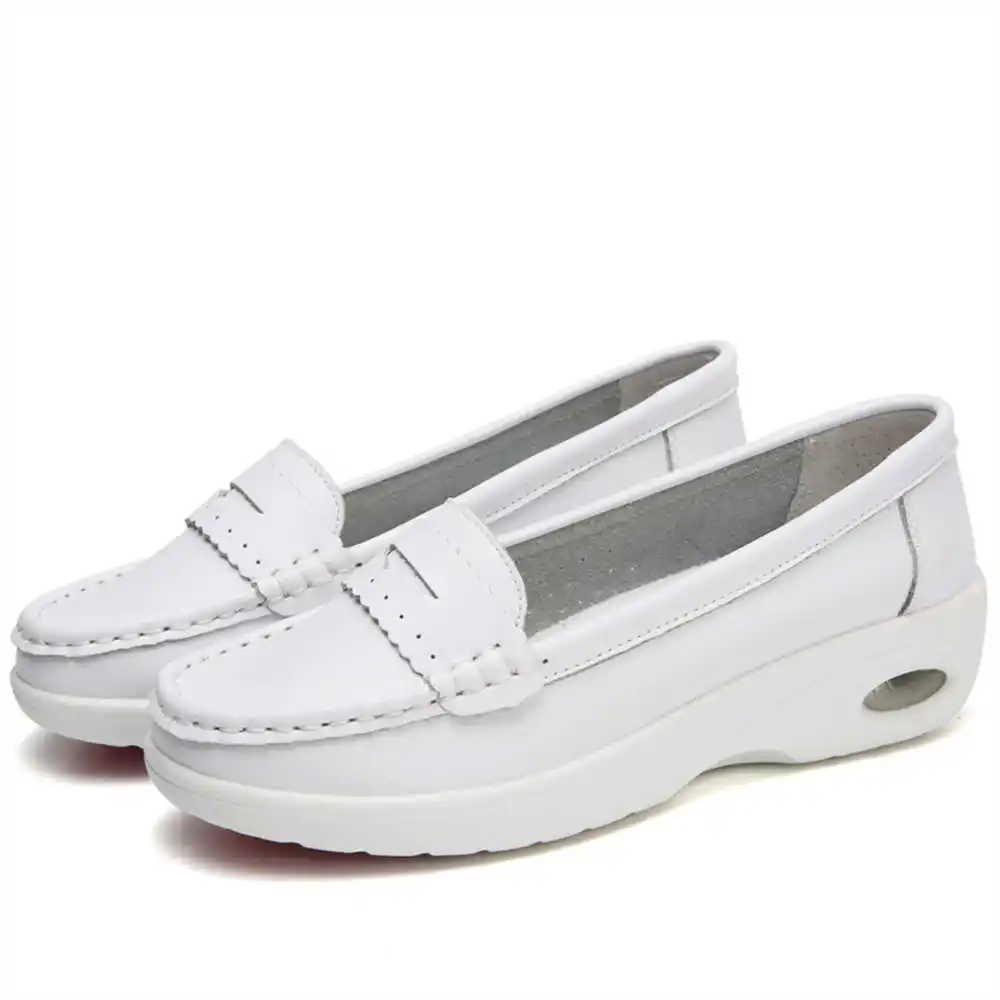 Sola grossa slipon branco form - Elderly Women Formal Wear avaliação e preço