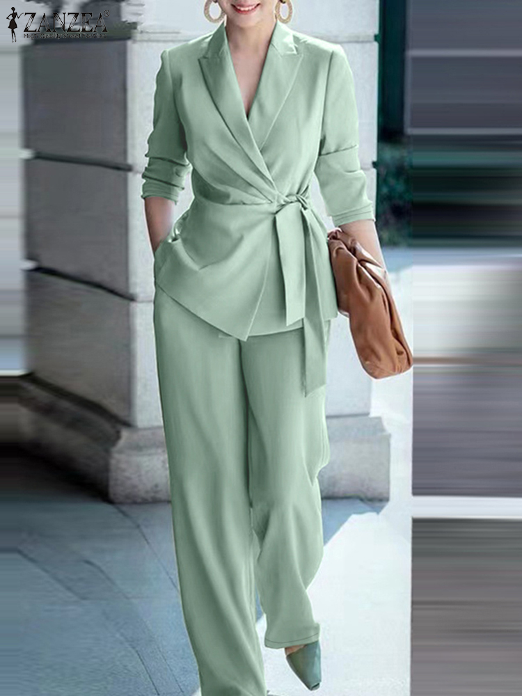 ZANZEA Conjunto Feminino de Es - Women Formal Wear Set avaliação e preço