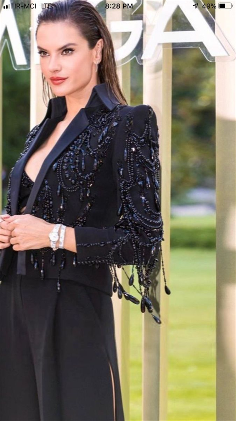 Conjunto de ternos femininos c - Women Formal Wear Black avaliação e preço