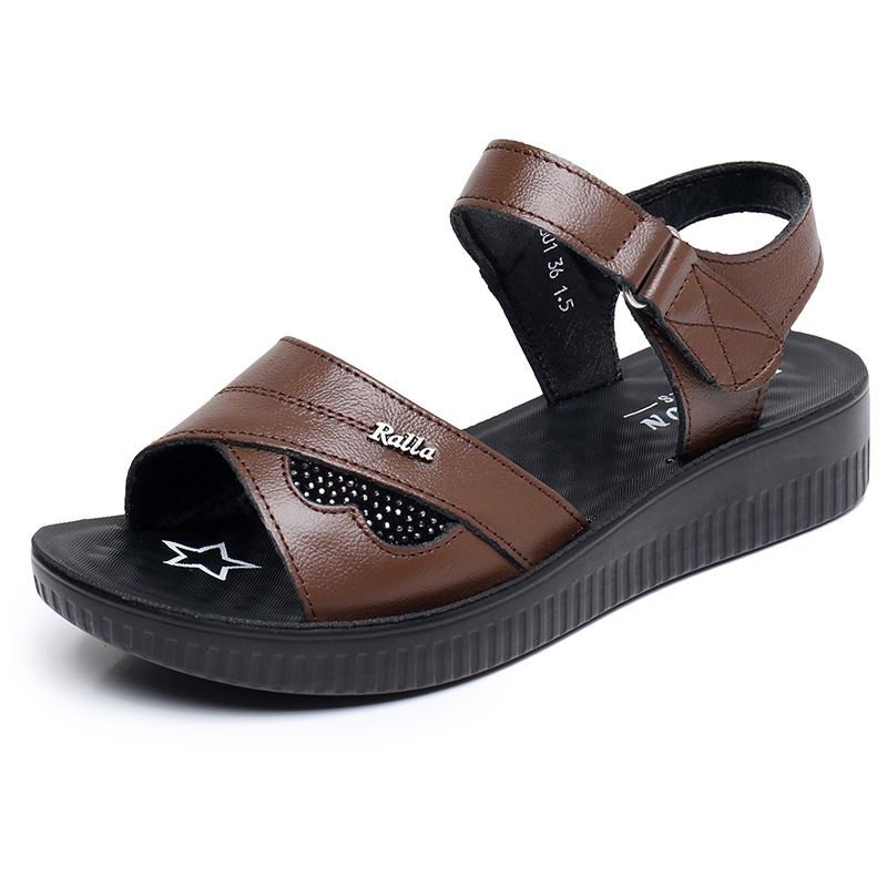 Sandálias Femininas Pretas de  - Formal Women Daily Wear Sandals avaliação e preço