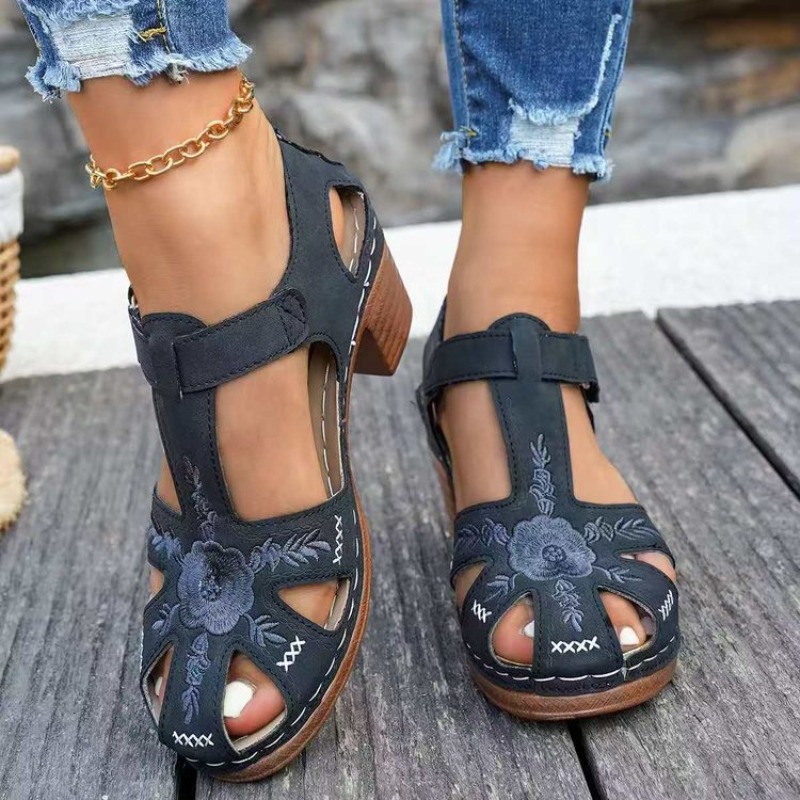 Sandálias Femininas com Salto  - Formal Women Daily Wear Sandals avaliação e preço