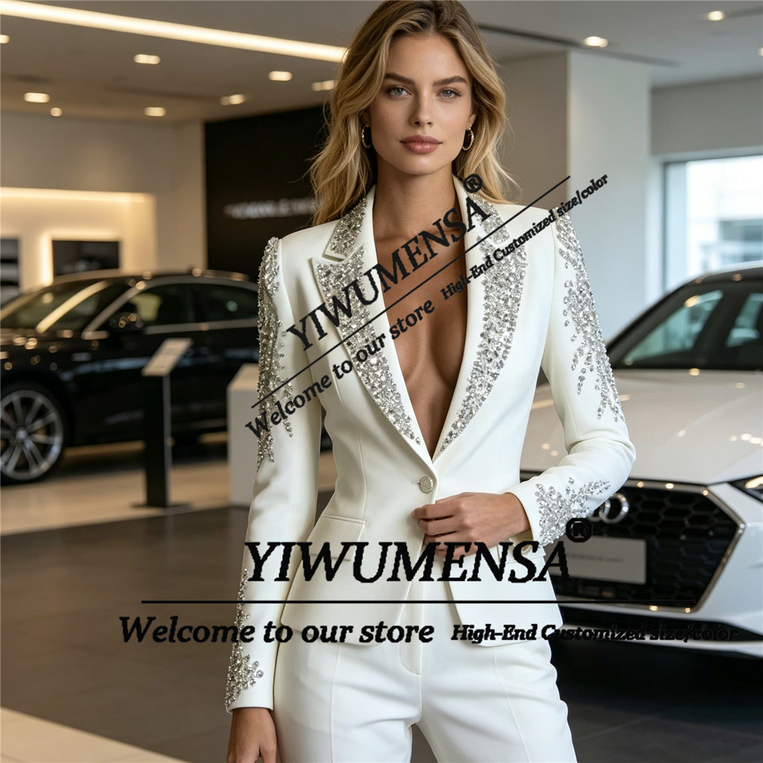 Conjuntos de Luxo Femininos de - Women Formal Wear Set avaliação e preço