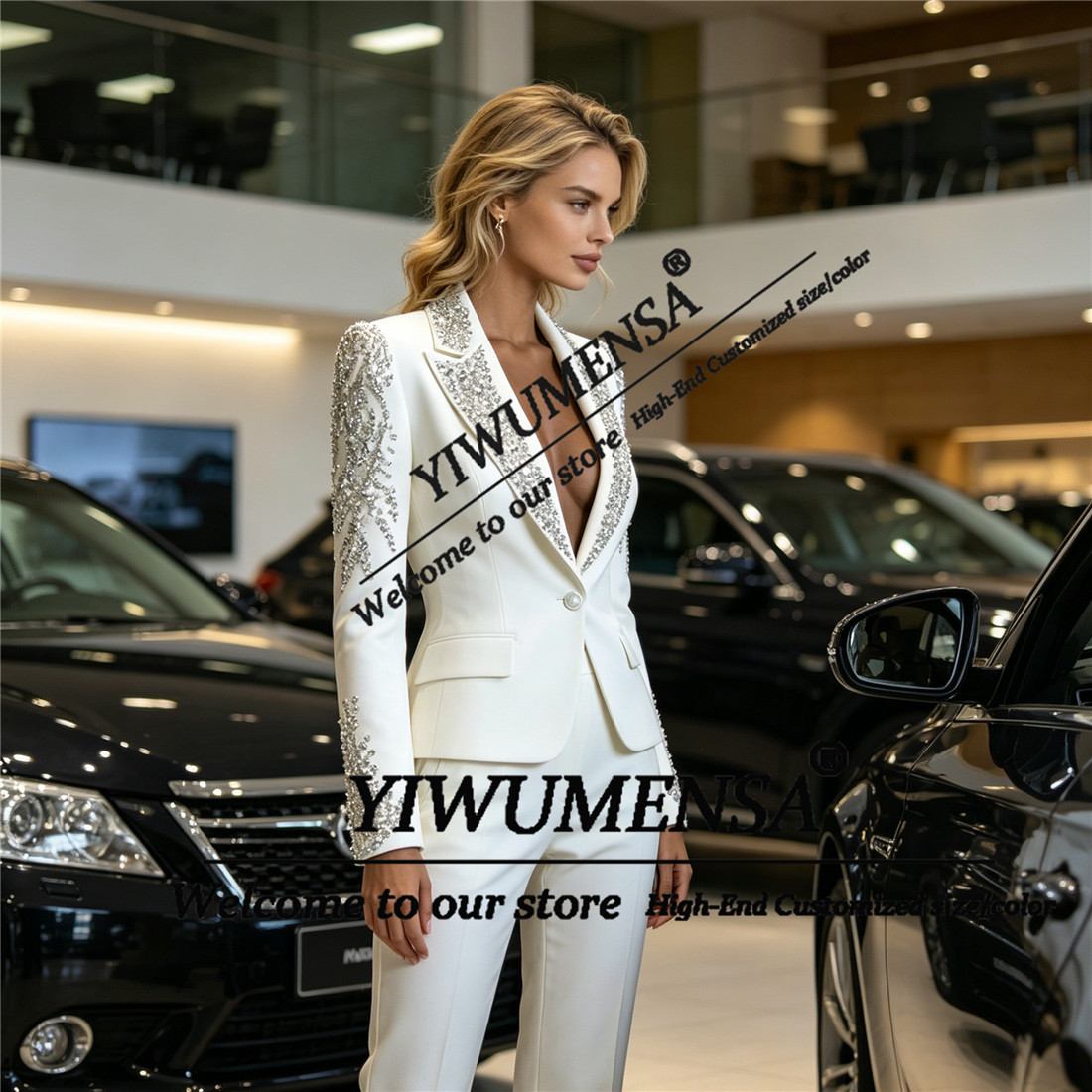 Conjuntos de Luxo Femininos de - Women Formal Wear Set avaliação e preço