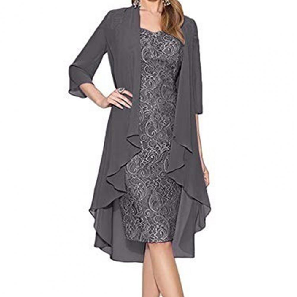 Conjunto de vestido formal fem - Women Formal Wear Set avaliação e preço