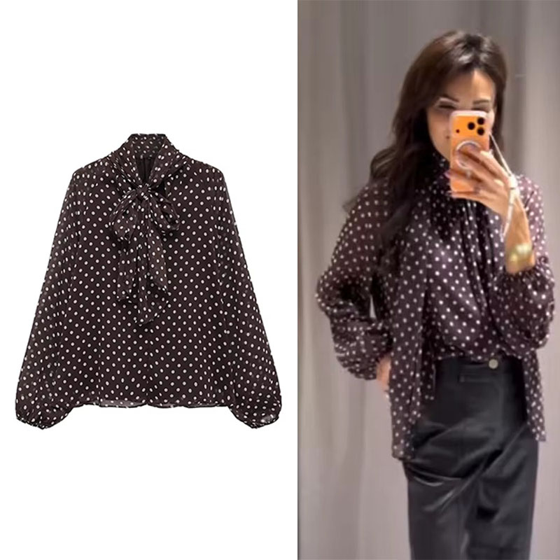 Camisa Feminina com Estampa de - Women'S Formal Wear Blouse avaliação e preço