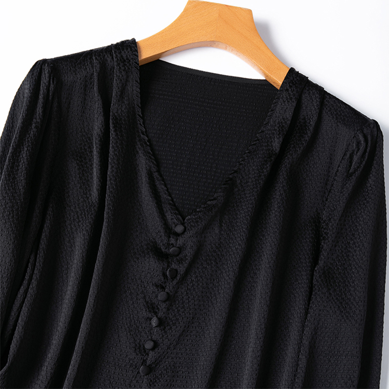 Blusa feminina de seda 93% sed - Silk Blouse Button avaliação e preço