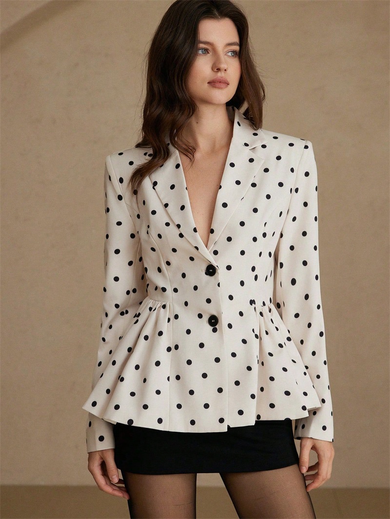 Blazer Feminino Elegante com P - Women Formal Wear Black And White avaliação e preço