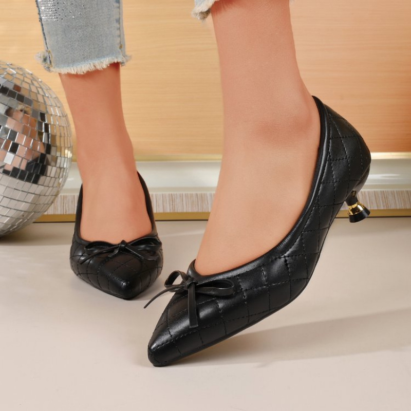 Scarpin Vintage Bico Fino Laço - Women'S Work Fashion avaliação e preço