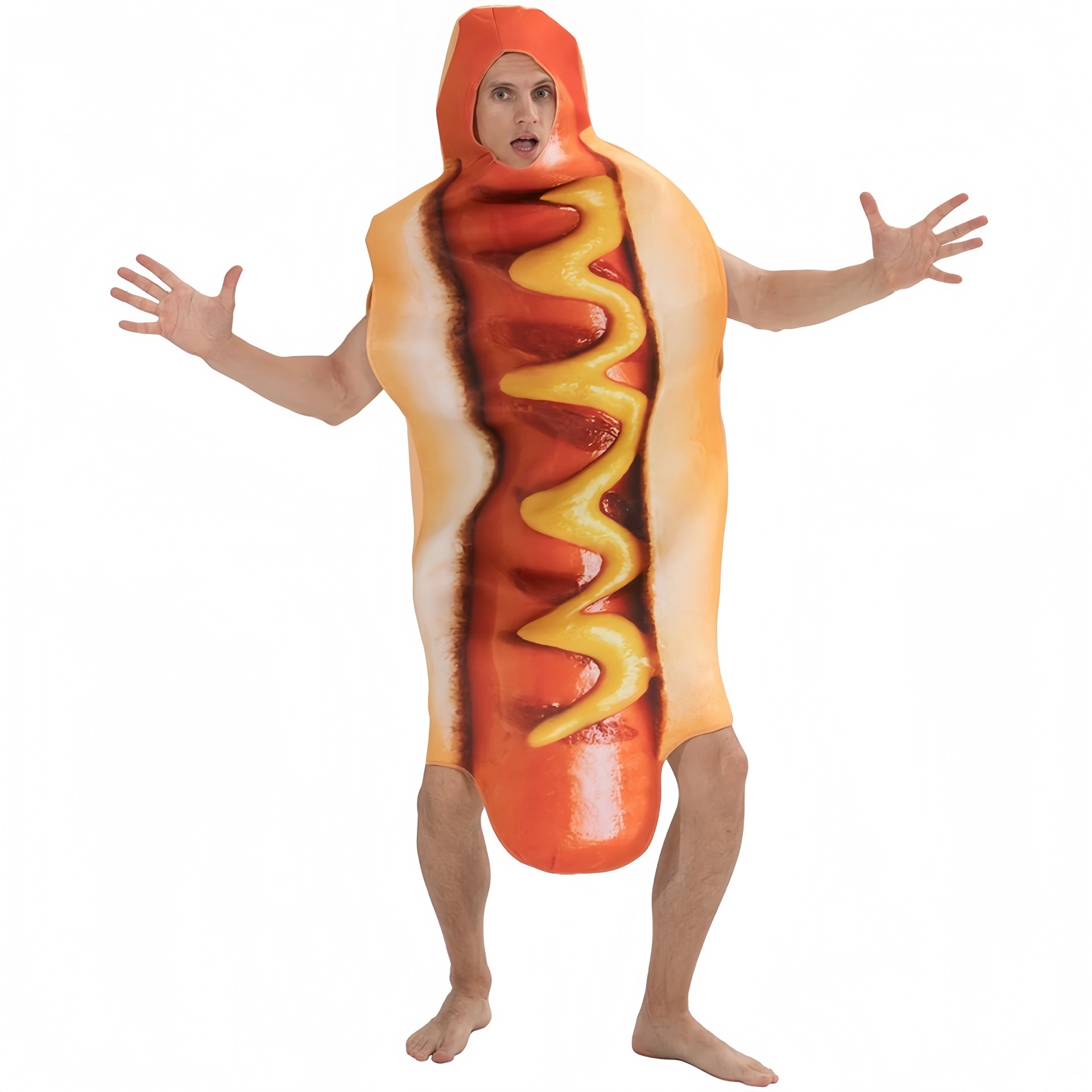 Fantasia Divertida de Hot Dog  - Shift Dress Sleeveless avaliação e preço