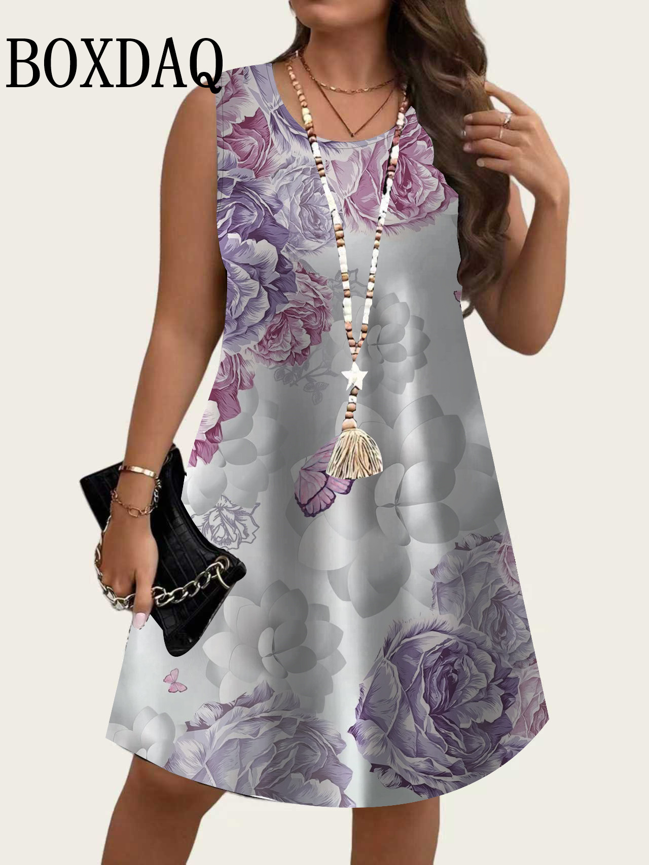 Vestidos Femininos Sem Mangas  - Shift Dress Sleeveless avaliação e preço