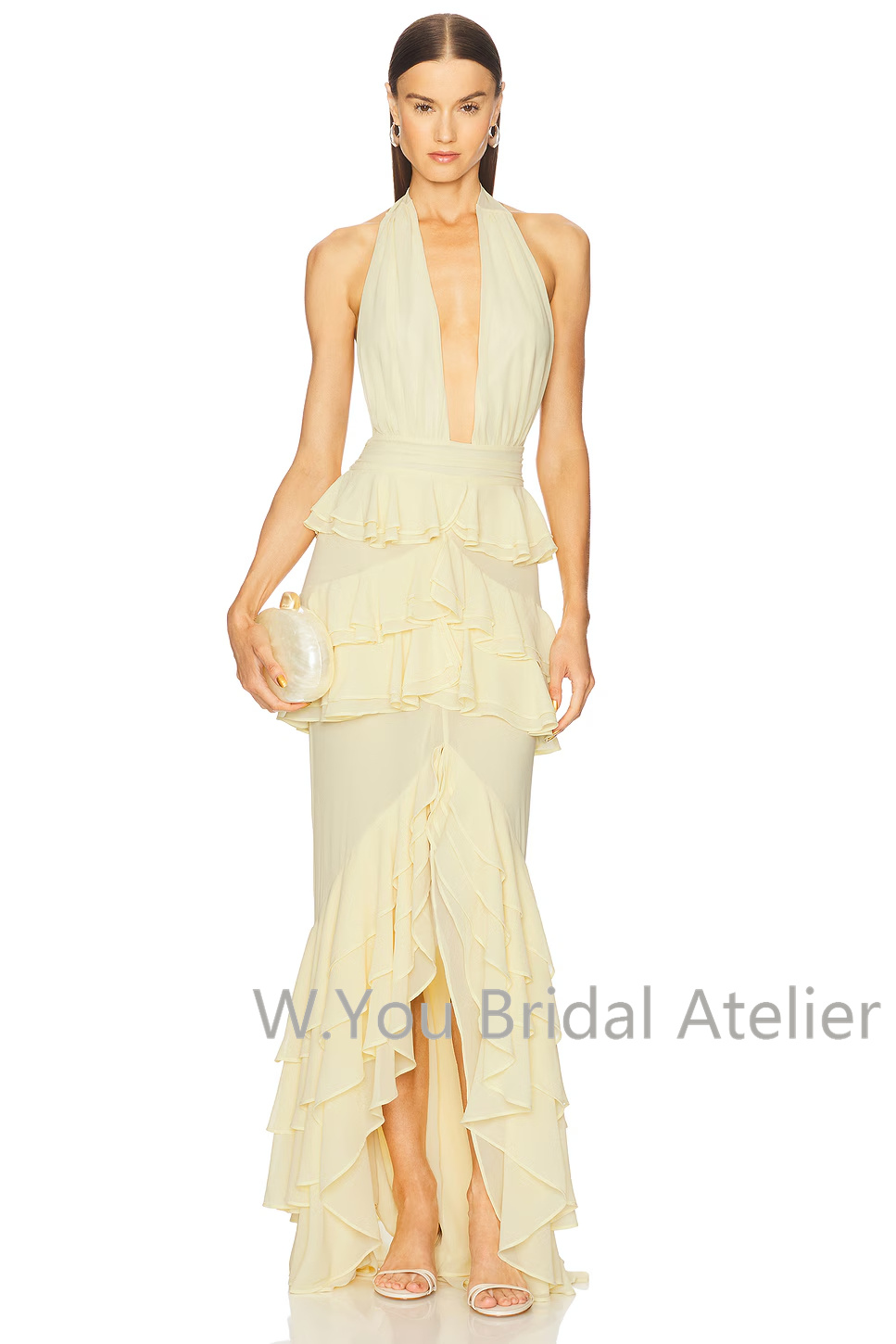 Vestidos de Noite com Decote V - Women'S Formal Wear Wedding Guest avaliação e preço