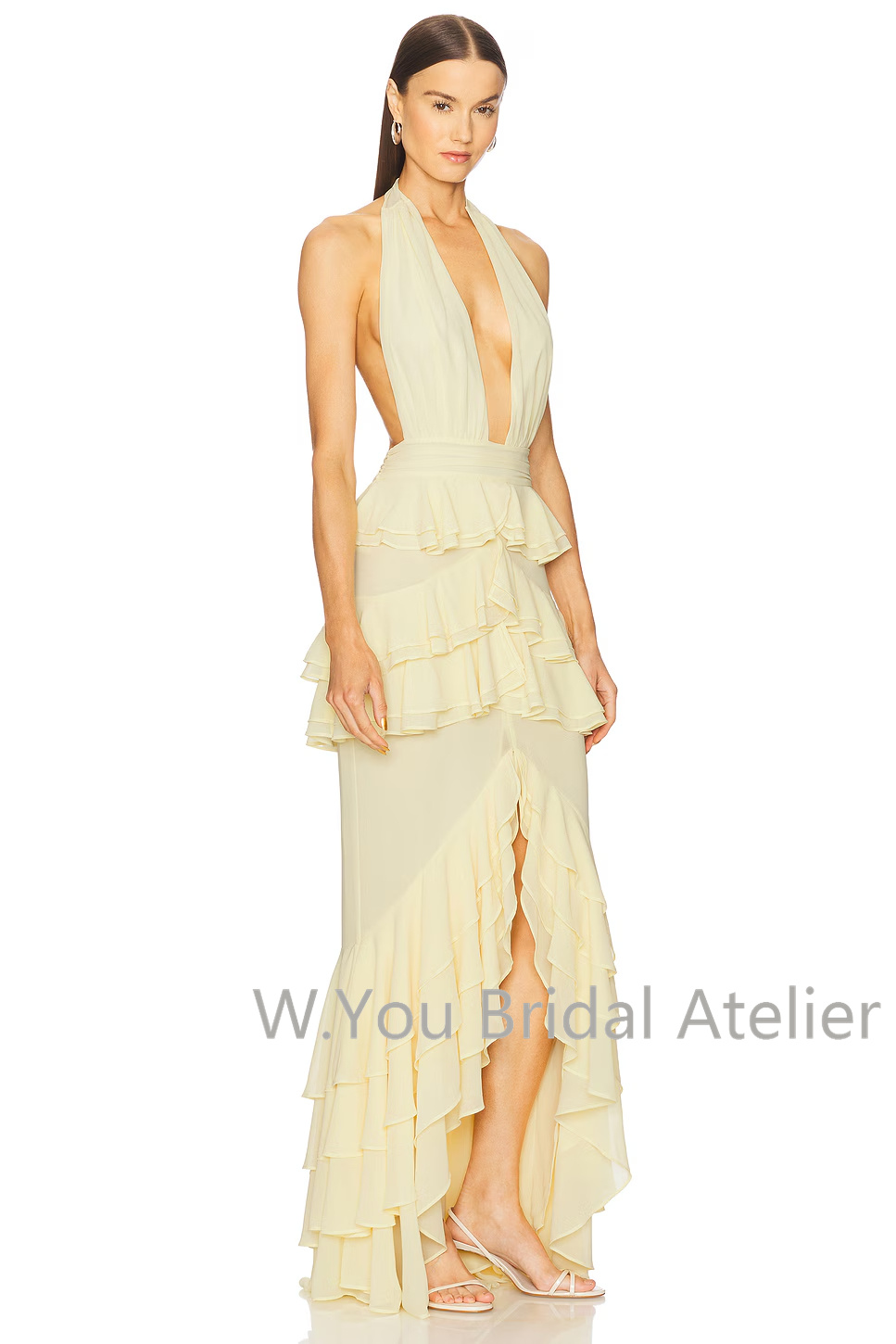 Vestidos de Noite com Decote V - Women'S Formal Wear Wedding Guest avaliação e preço