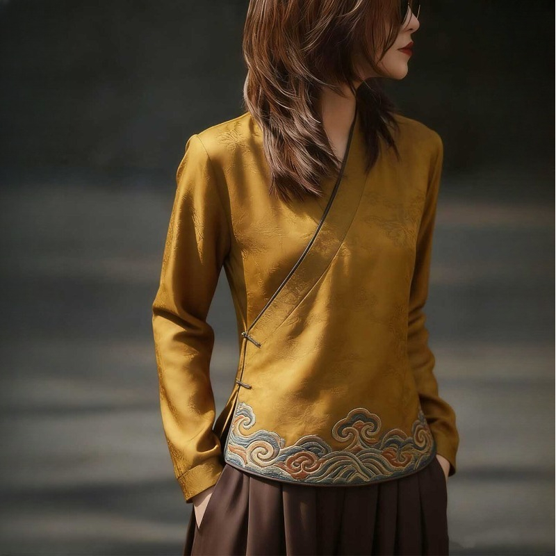Blusas Femininas Estilo Chinês - Women'S Formal Wear Blouse avaliação e preço