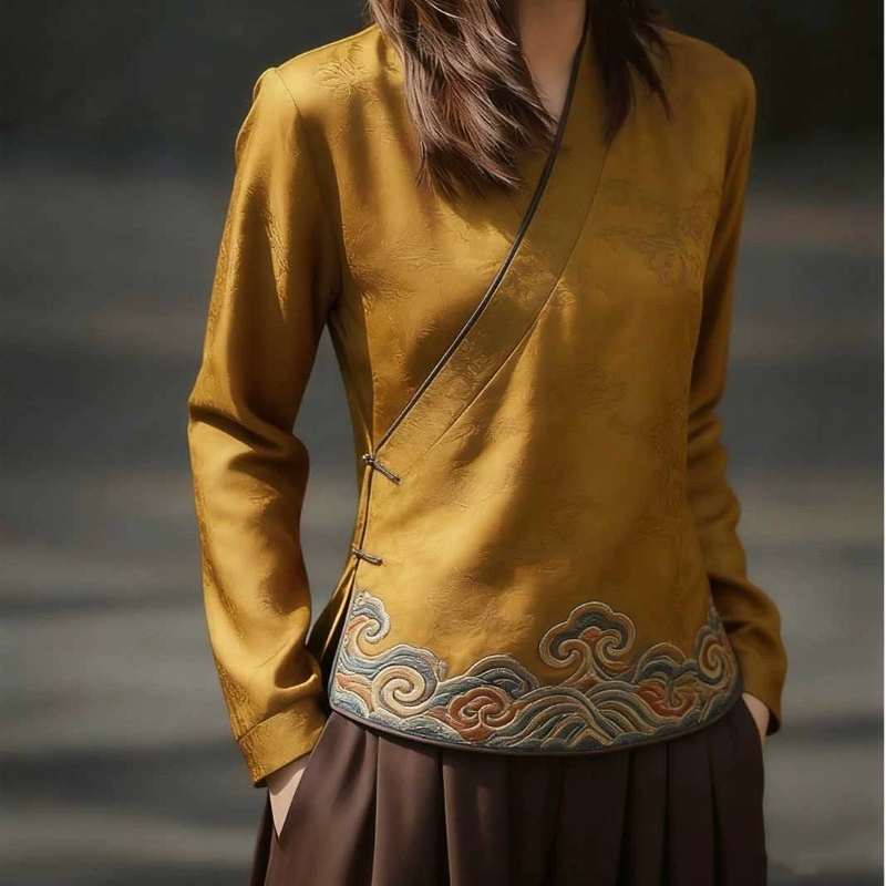 Blusas Femininas Estilo Chinês - Women'S Formal Wear Blouse avaliação e preço