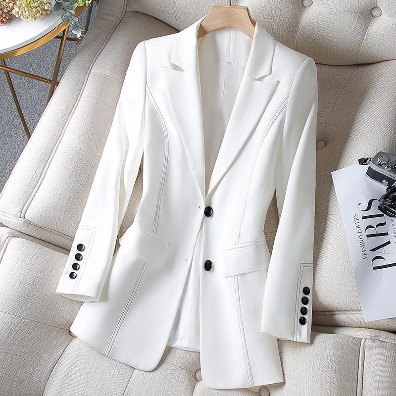 Novo Blazer Formal Feminino da - Women Formal Wear Black And White avaliação e preço