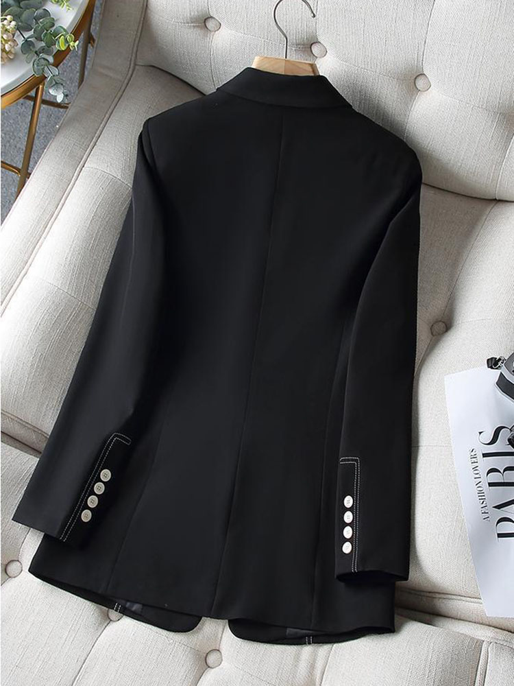 Novo Blazer Formal Feminino da - Women Formal Wear Black And White avaliação e preço