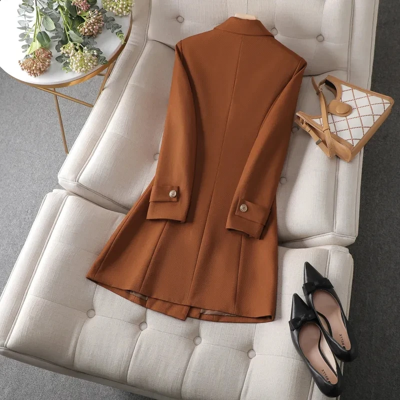 Outono inverno jaqueta feminin - Women Formal Wear Black avaliação e preço