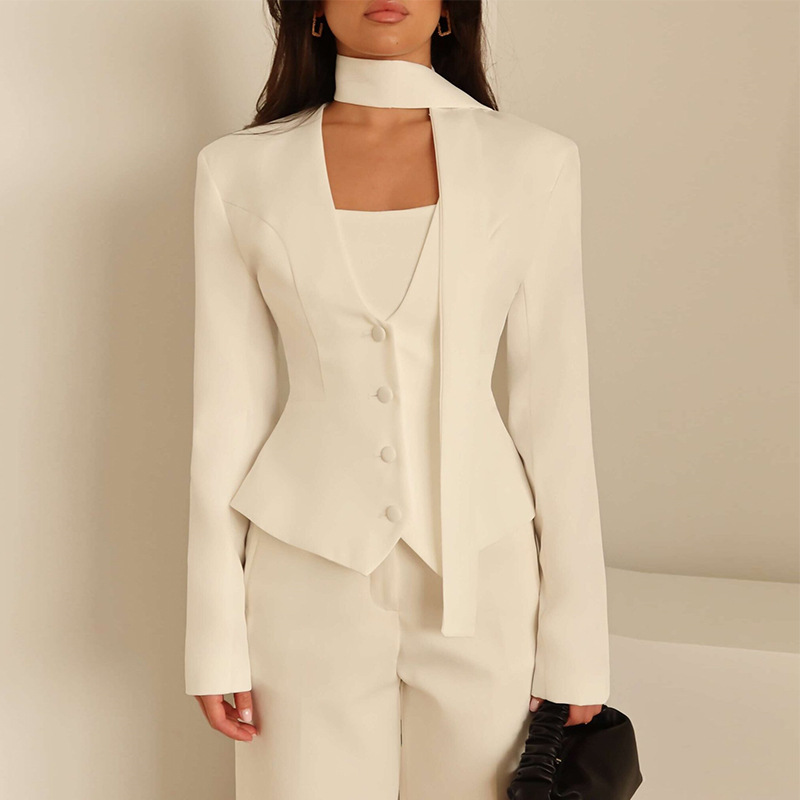 Outono feminino terno 1 peça b - Women'S Formal Wear Wedding Guest avaliação e preço
