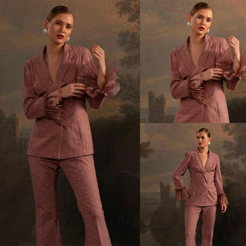 Grânulos conjuntos de blazer f - Women'S Formal Wear Wedding Guest avaliação e preço