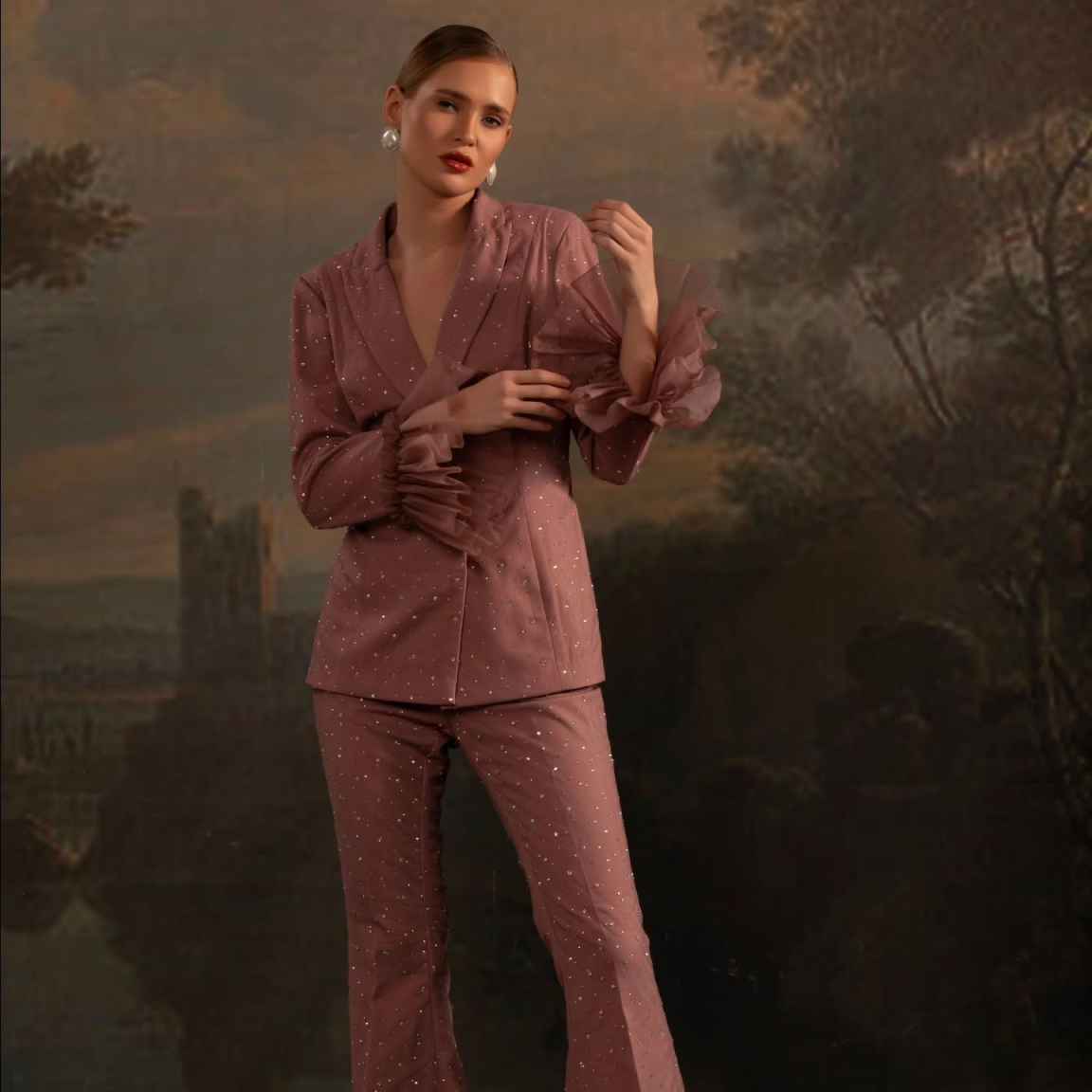 Grânulos conjuntos de blazer f - Women'S Formal Wear Wedding Guest avaliação e preço
