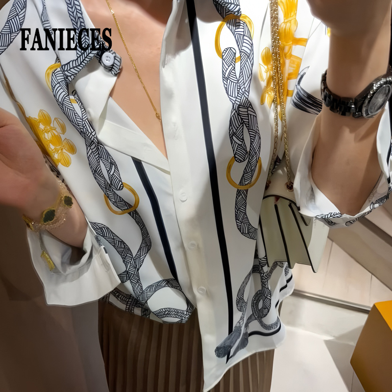 Camisa de Seda para Mulheres S - Silk Blouse Button avaliação e preço
