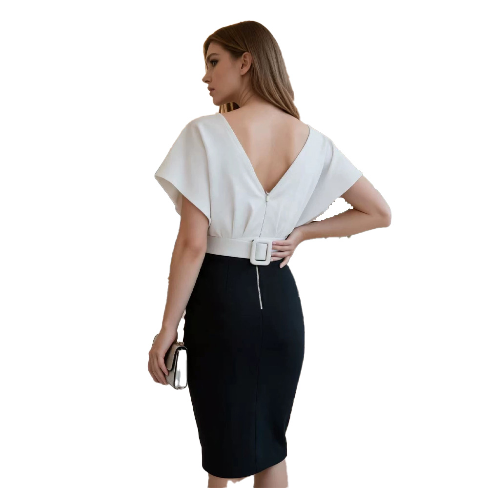 Vestido Mini Bodycon Feminino  - Women Formal Wear Black And White avaliação e preço