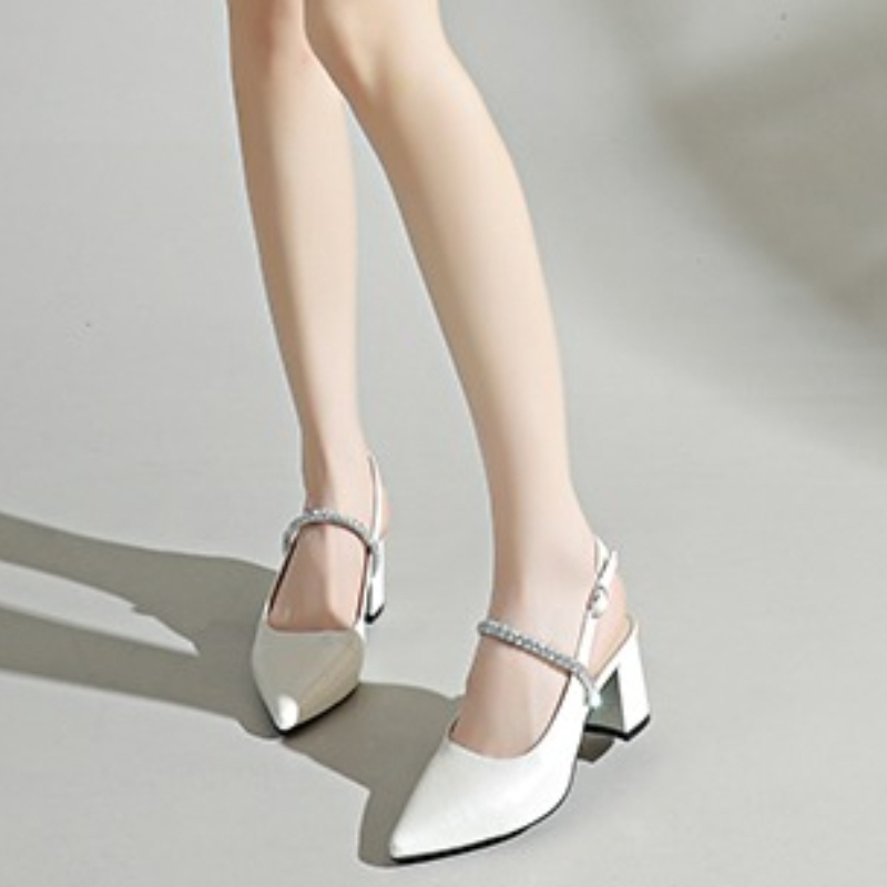 Sandálias Femininas de Salto B - Formal Women Daily Wear Sandals avaliação e preço