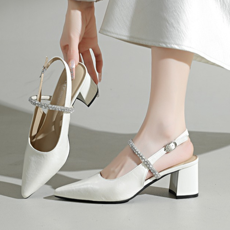 Sandálias Femininas de Salto B - Formal Women Daily Wear Sandals avaliação e preço