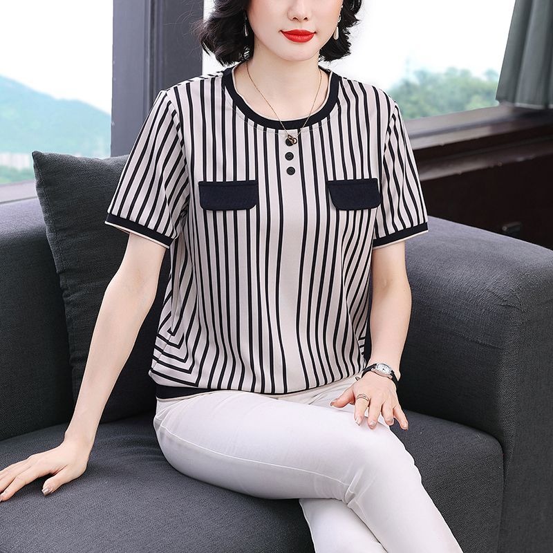 Camiseta Feminina de Seda Gela - Silk Blouse Button avaliação e preço
