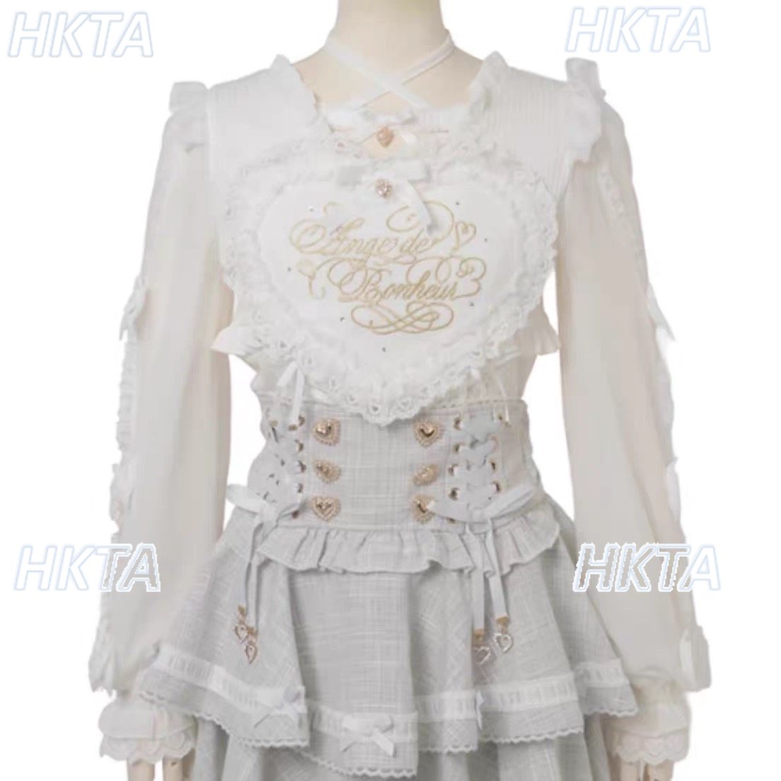 Camisas Lolita Japonesas Novas - Women'S Formal Wear Blouse avaliação e preço