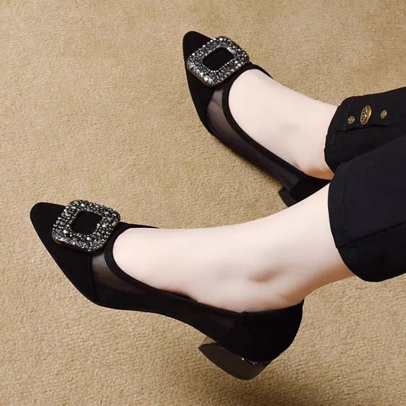 Sapatos Elegantes de Salto Blo - Women'S Work Fashion avaliação e preço